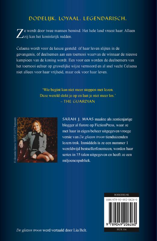 Achterkant van De glazen troon