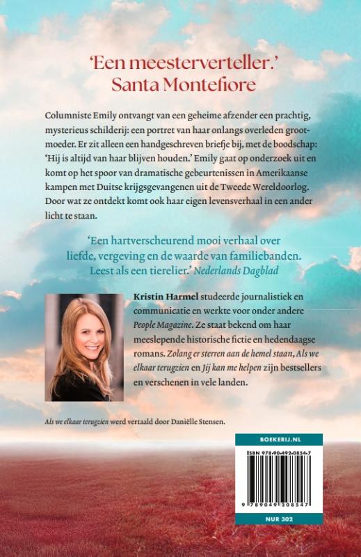 Achterkant van Als we elkaar terugzien