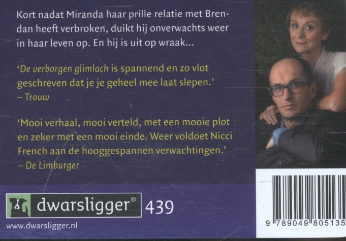 Achterkant van De verborgen glimlach
