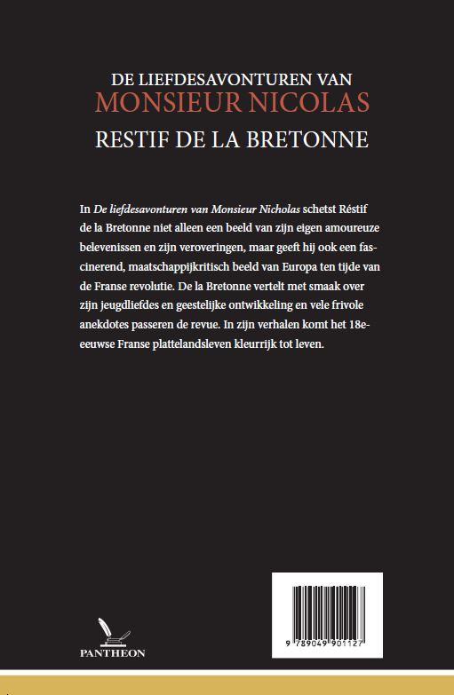 Achterkant van De liefdesavonturen van Monsieur Nicolas