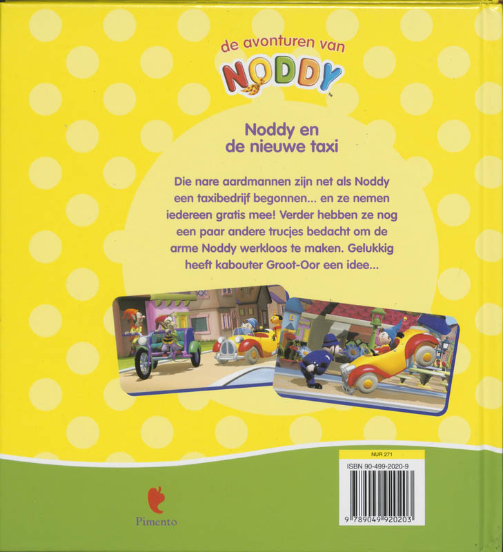 Achterkant van Noddy en de nieuwe taxi