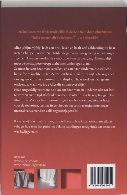 Achterkant van Ik mis mezelf