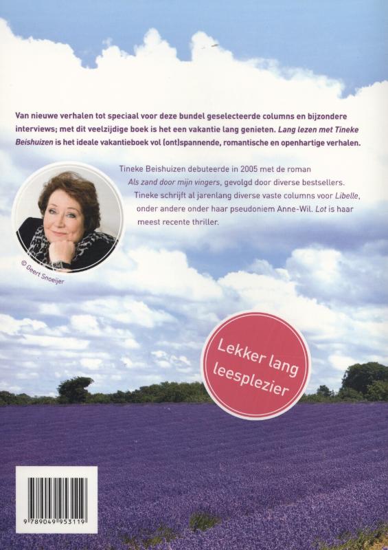 Achterkant van Lang lezen met Tineken Beishuizen