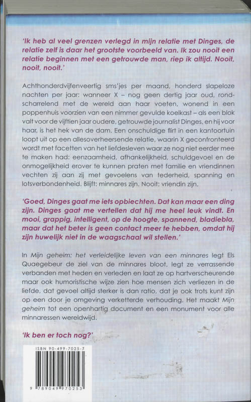 Achterkant van Mijn geheim
