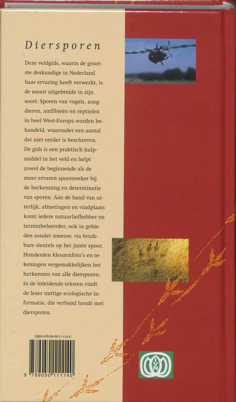 Achterkant van Veldgids Diersporen