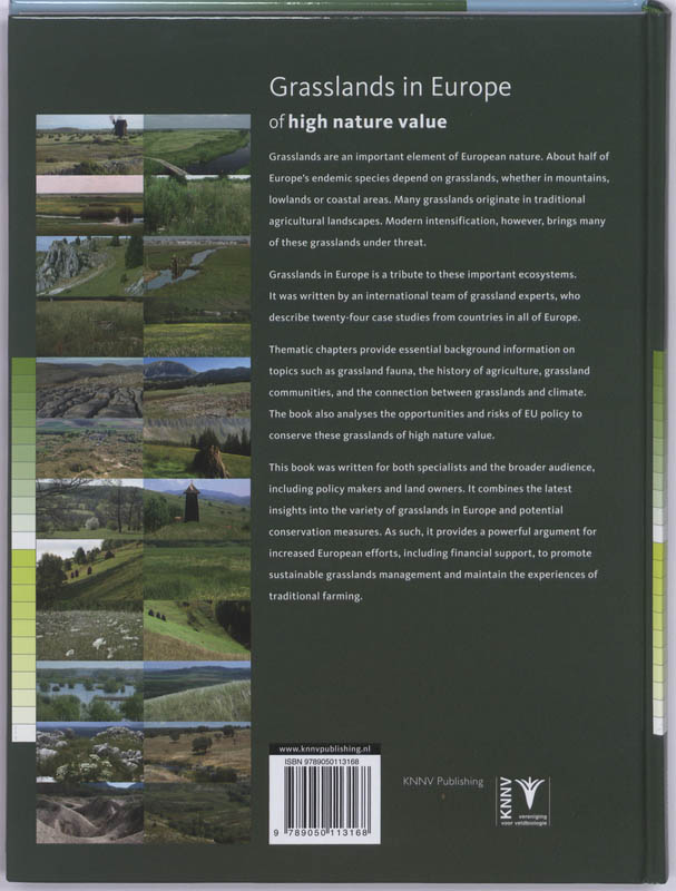 Achterkant van Grasslands in Europe - of high natural value