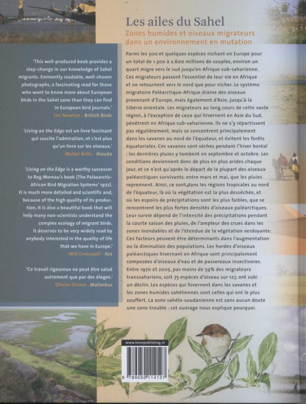 Achterkant van Les ailes du Sahel