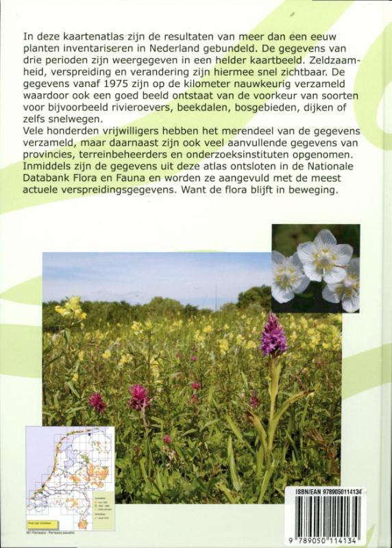 Achterkant van Nieuwe atlas van de Nederlandse flora