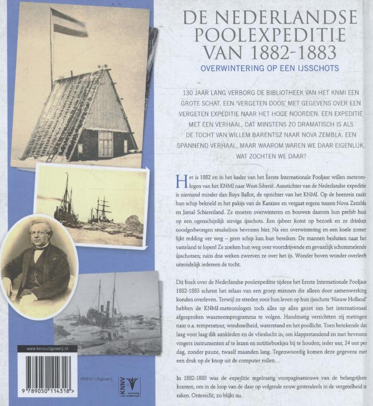 Achterkant van De Nederlandse poolexpeditie van 1882-1883