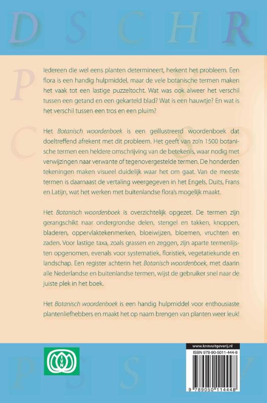 Achterkant van Botanisch woordenboek
