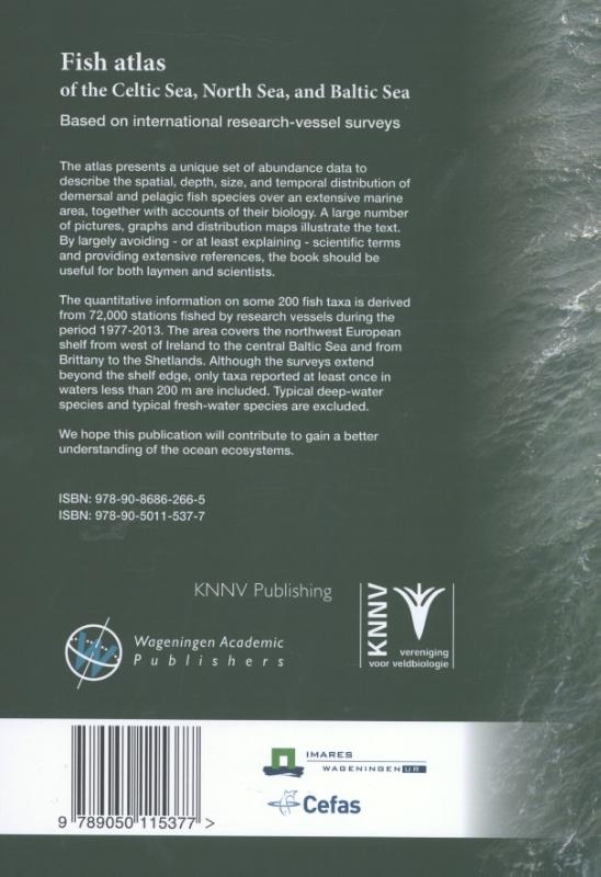 Achterkant van Fish Atlas of the Celtic Sea, North Sea and Baltic Sea