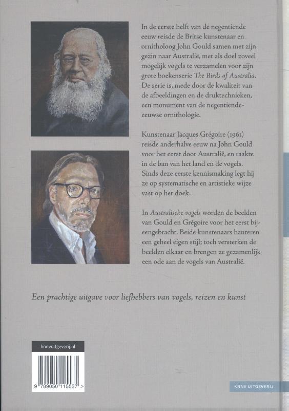 Achterkant van Australische vogels door John Gould & Jacques Grégoire