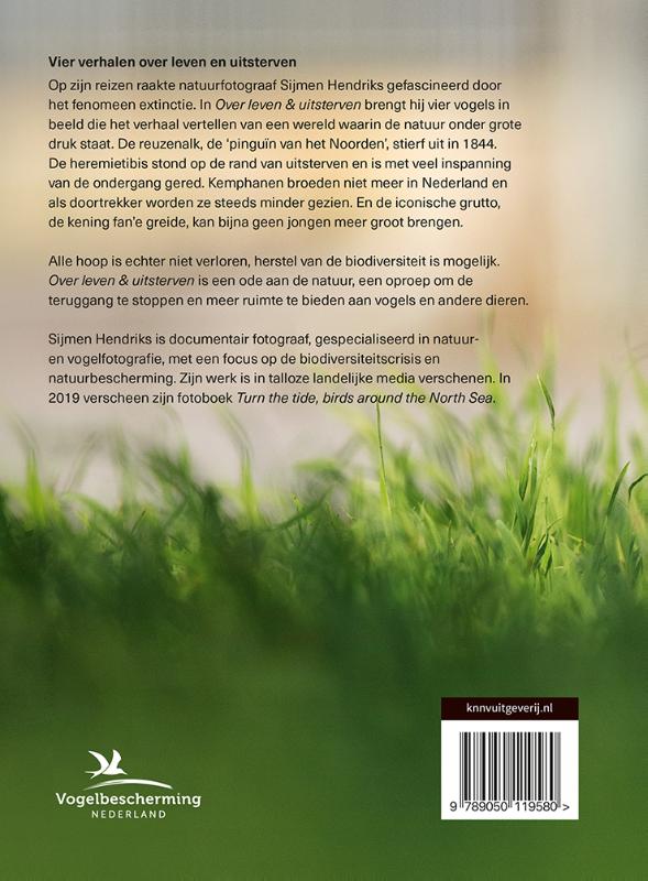 Achterkant van Over leven en uitsterven