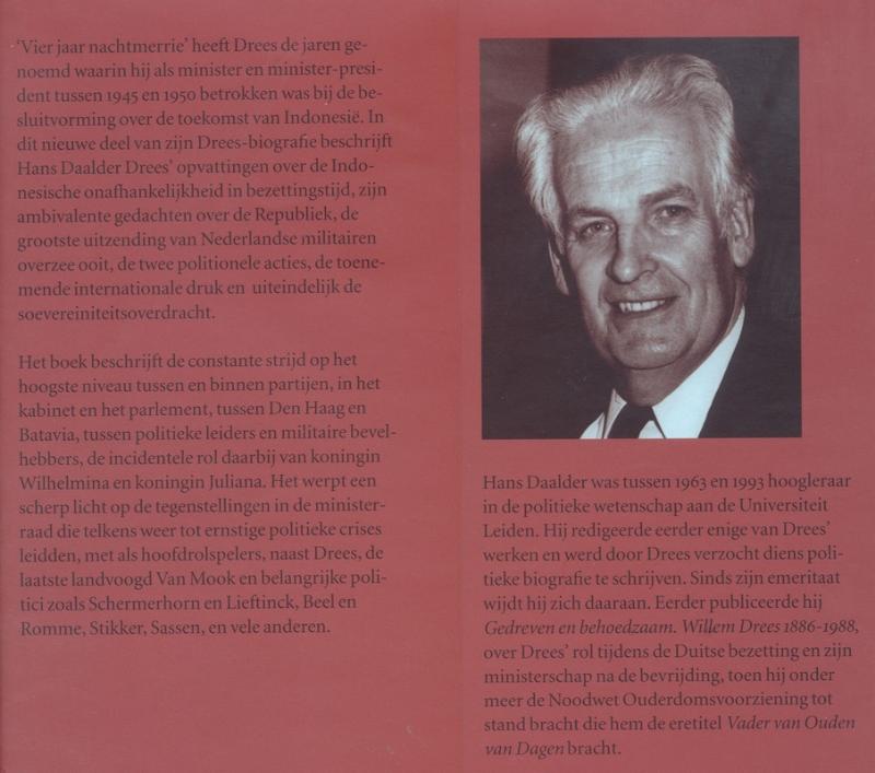 Achterkant van Willem Drees 1886-1988