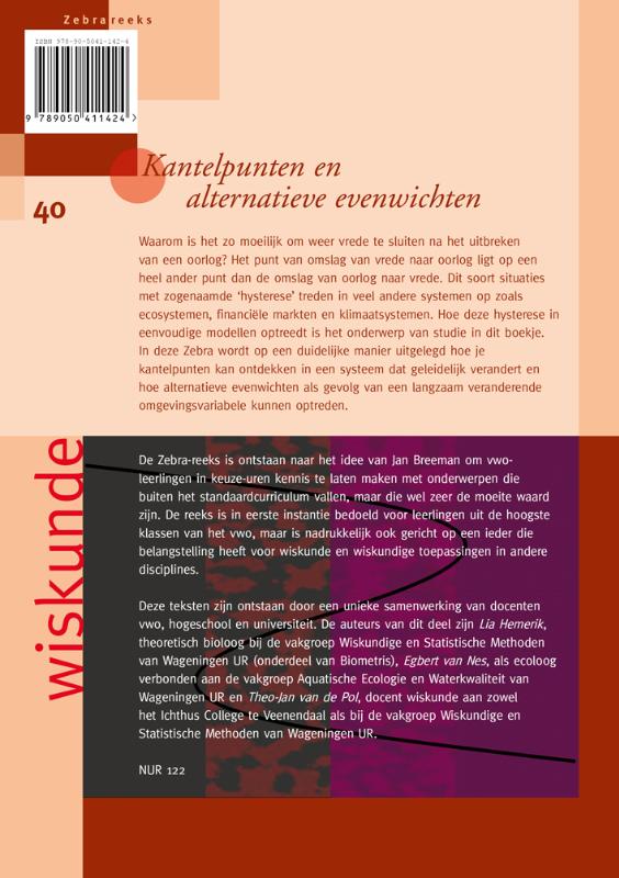 Achterkant van Kantelpunten en alternatieve evenwichten