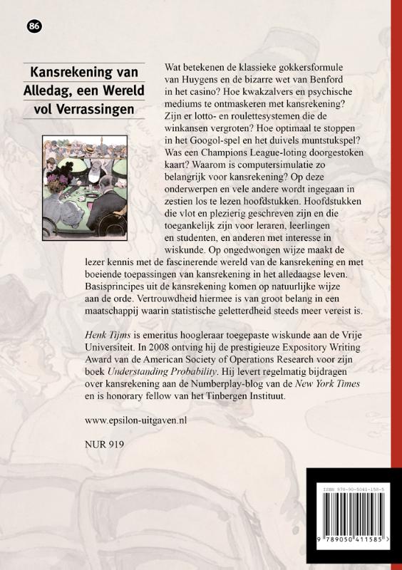 Achterkant van Kansrekening van alledag, een wereld vol verrassingen