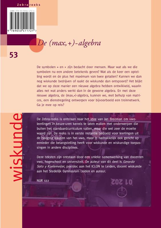 Achterkant van De (max,+)-algebra