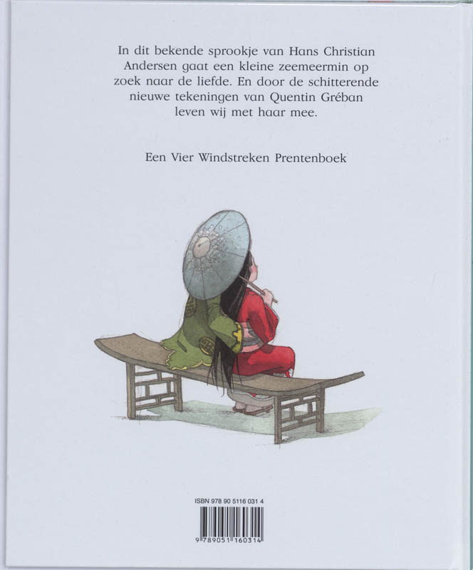 Achterkant van De kleine zeemeermin