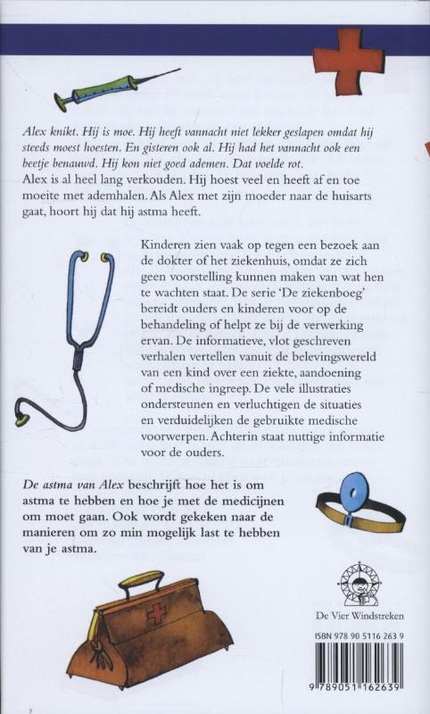 Achterkant van De astma van Alex