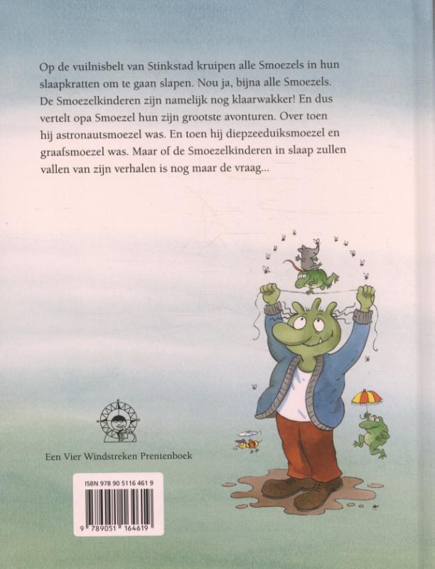 Achterkant van De knotsgekke avonturen van opa Smoezel