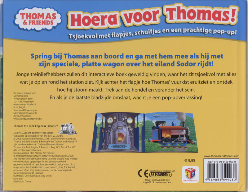 Achterkant van Hoera voor Thomas