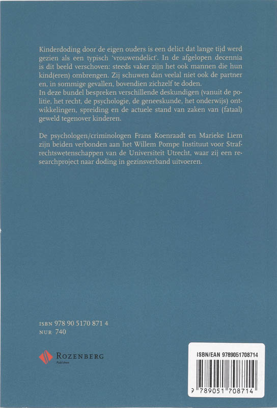 Achterkant van Het kind als slachtoffer