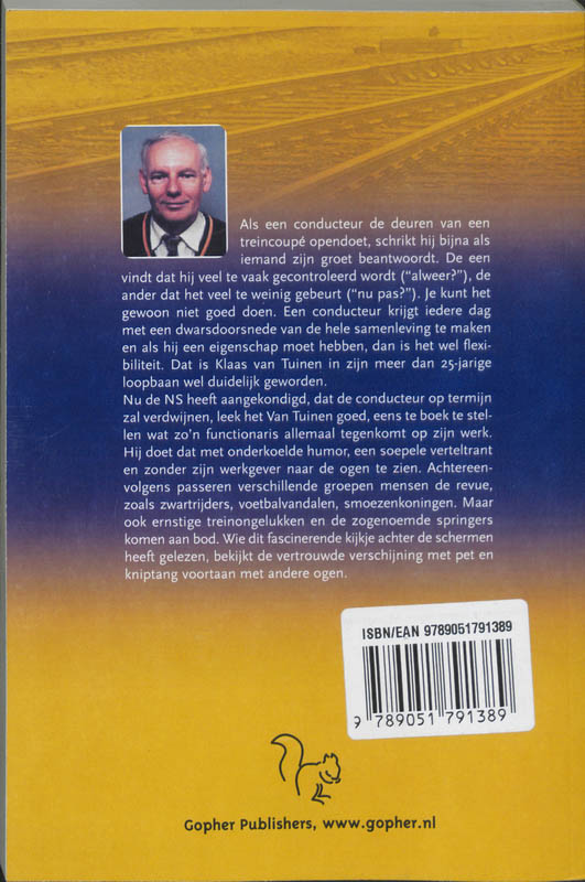 Achterkant van De conducteur vertelt ...