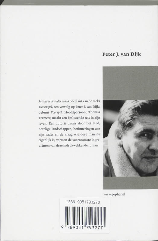 Achterkant van Reis naar de vader