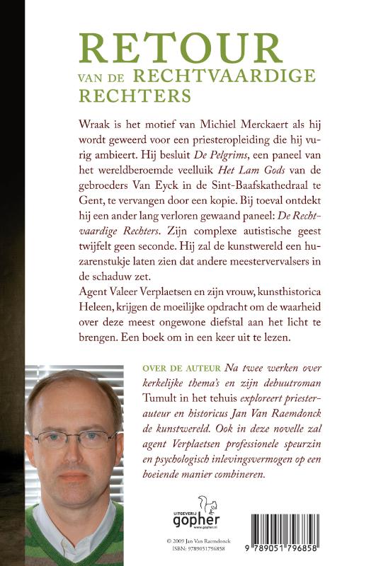 Achterkant van Retour van de Rechtvaardige Rechters
