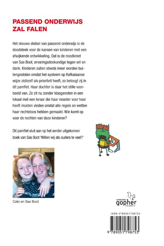 Achterkant van Passend onderwijs zal falen