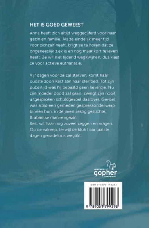 Achterkant van Het is goed geweest