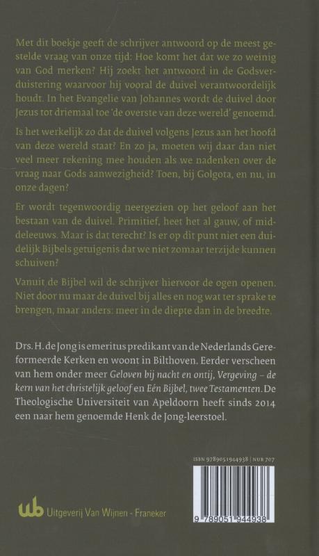 Achterkant van De overste van deze wereld