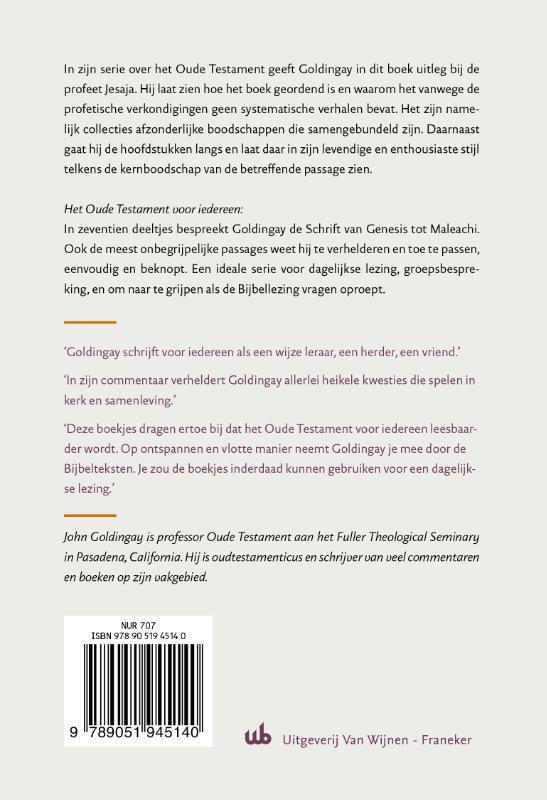 Achterkant van Jesaja voor iedereen