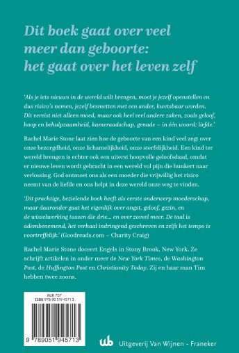 Achterkant van Geboorte van hoop