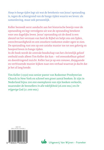Achterkant van Hoop in bange tijden