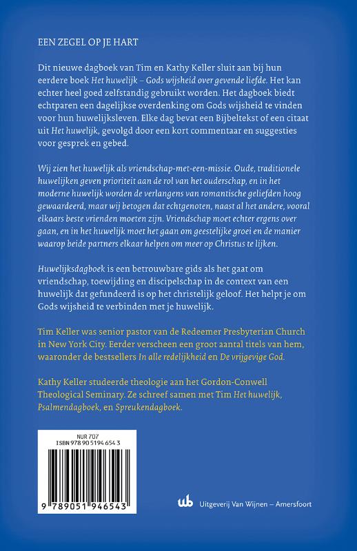 Achterkant van Huwelijksdagboek