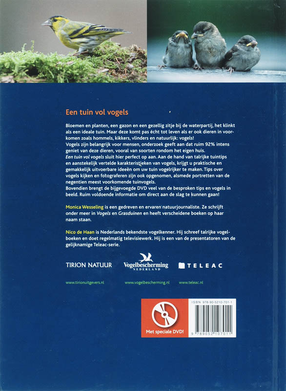 Achterkant van Een tuin vol vogels