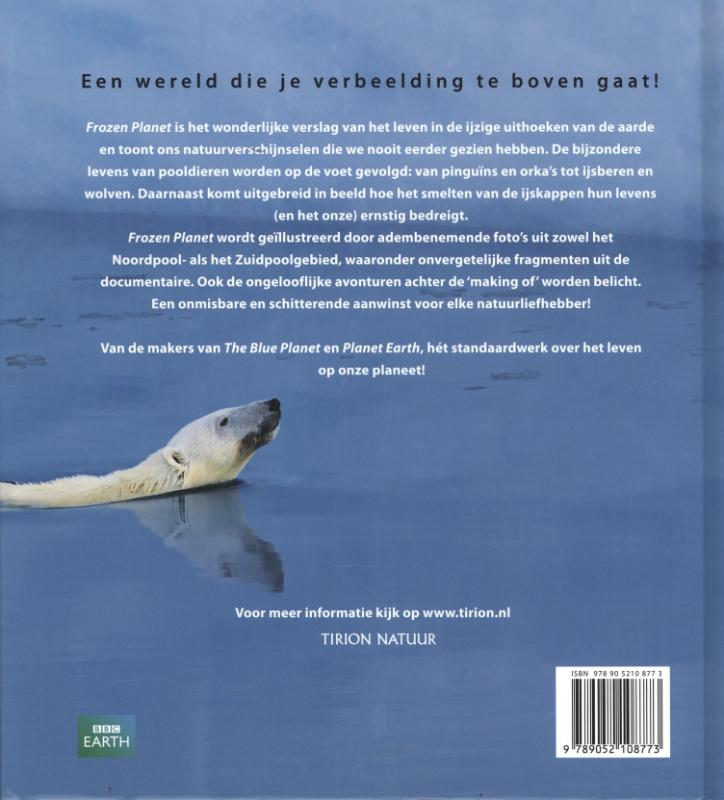 Achterkant van Frozen planet