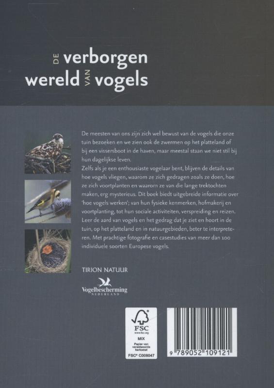 Achterkant van De verborgen wereld van vogels