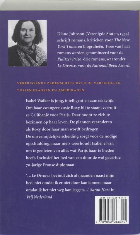 Achterkant van Le Divorce