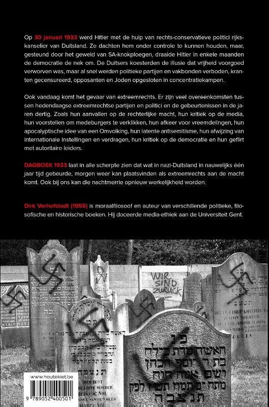 Achterkant van Dagboek 1933