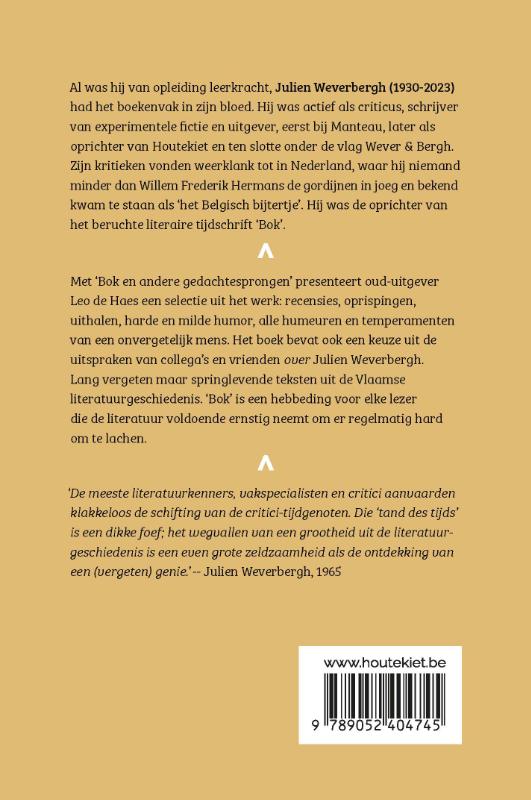 Achterkant van Bok en andere gedachtesprongen