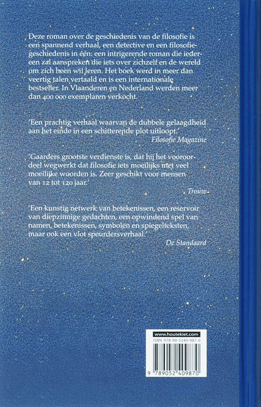 Achterkant van De wereld van Sofie