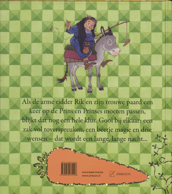 Achterkant van Ridder Rik past op