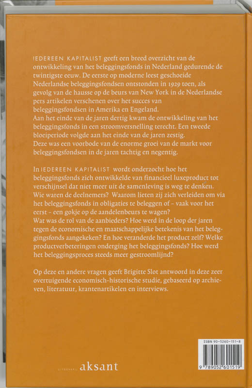 Achterkant van Iedereen kapitalist