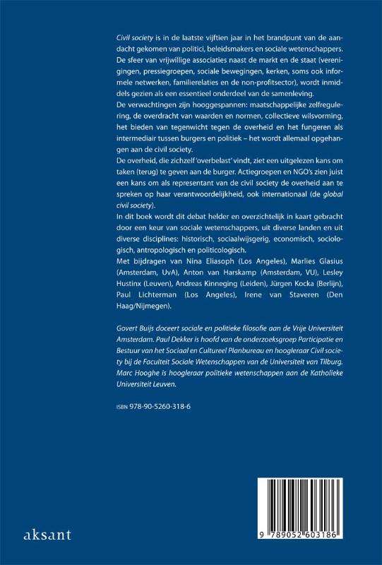 Achterkant van Civil society