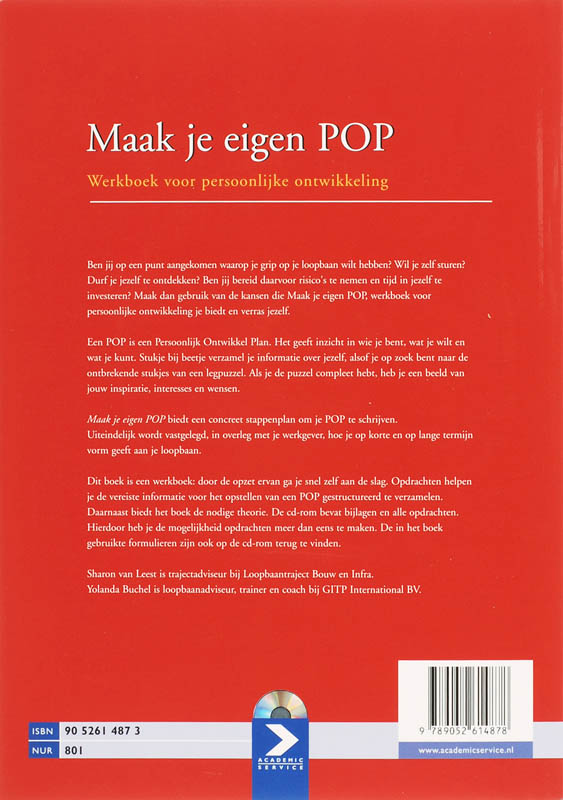 Achterkant van Maak je eigen POP