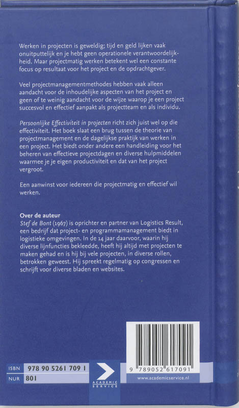 Achterkant van Persoonlijke effectiviteit in projecten