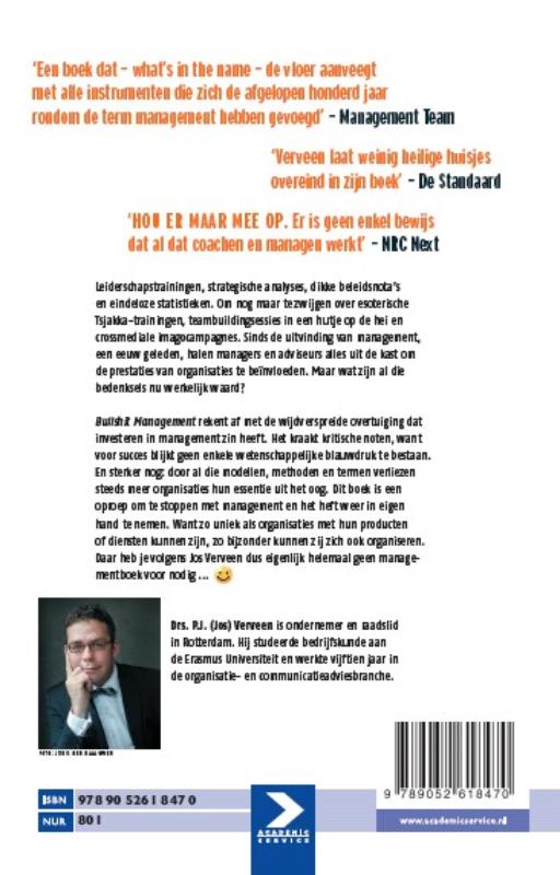 Achterkant van Bullshit management