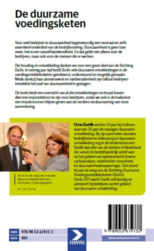 Achterkant van De duurzame voedingsketen